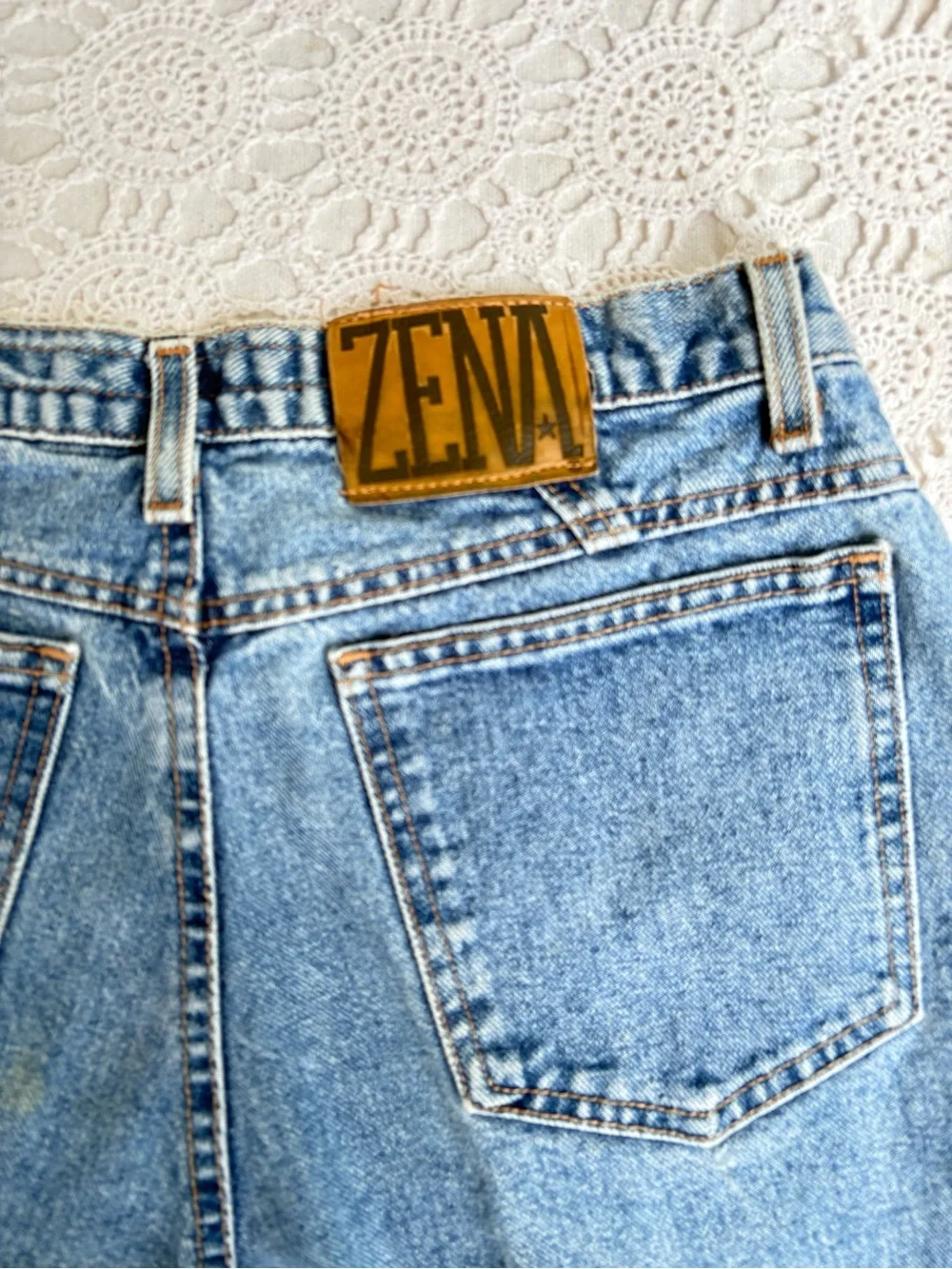 Zena Vintage Light Blue Denim Jeans 13